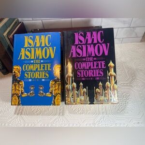 Isaac Asimov The Complete Stories Volume 1 & Volume 2 Set HCDJ Hardcover 1990’s